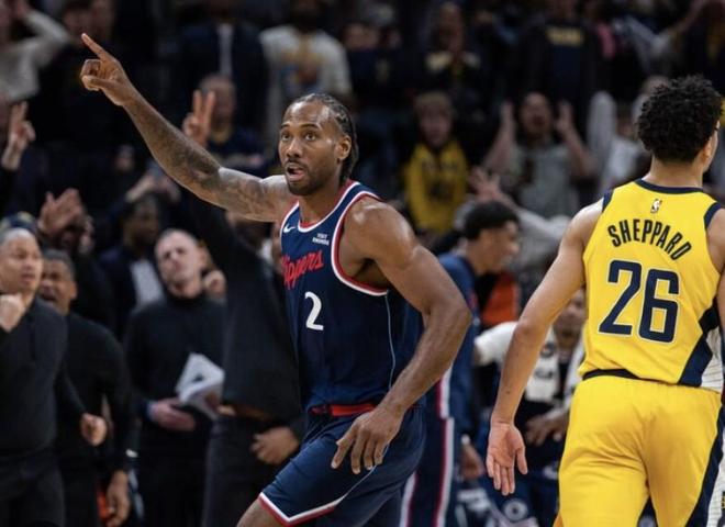 伦纳德关键三分绝杀快船力克步行者